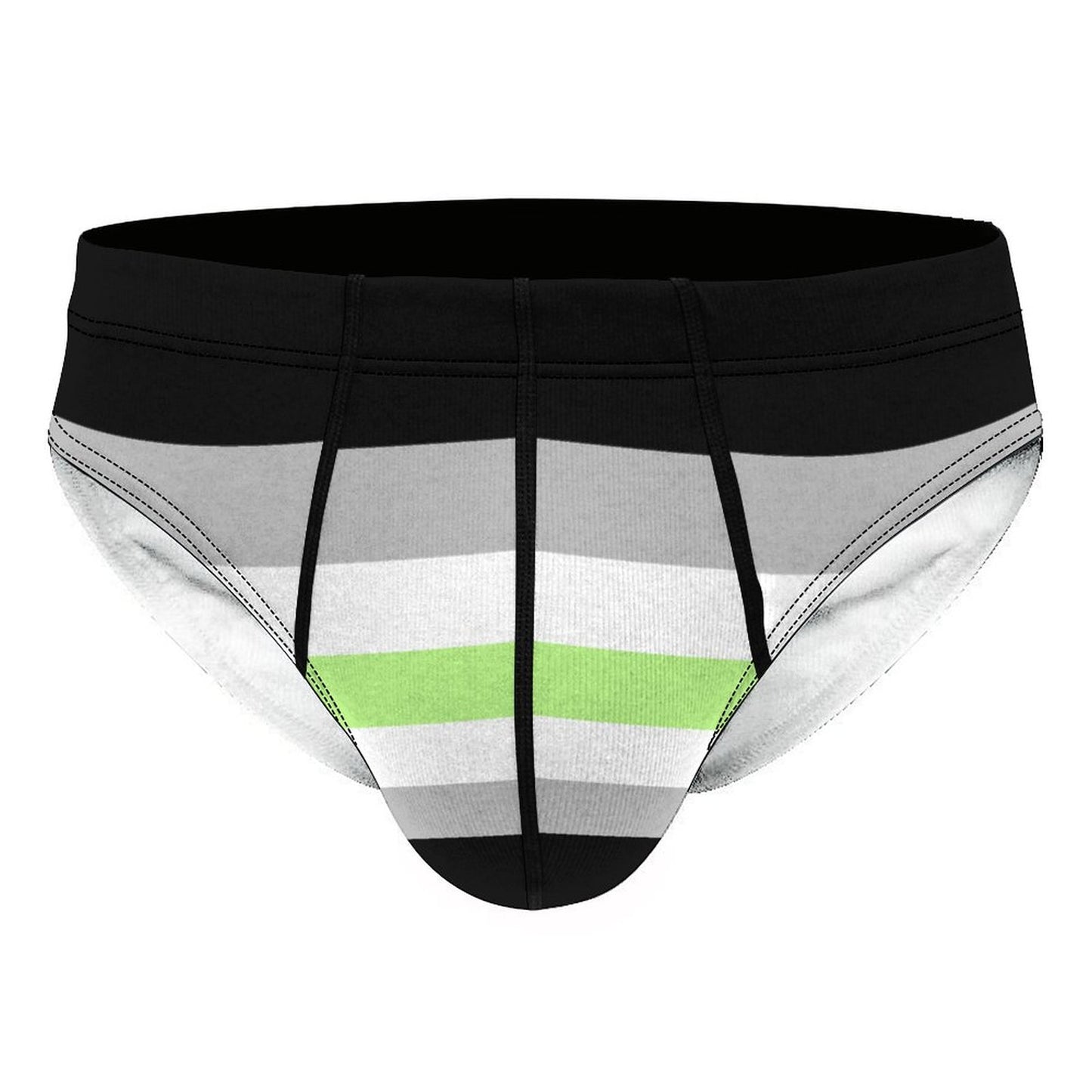 Agender Pride Flag Briefs – Traditional Masculine