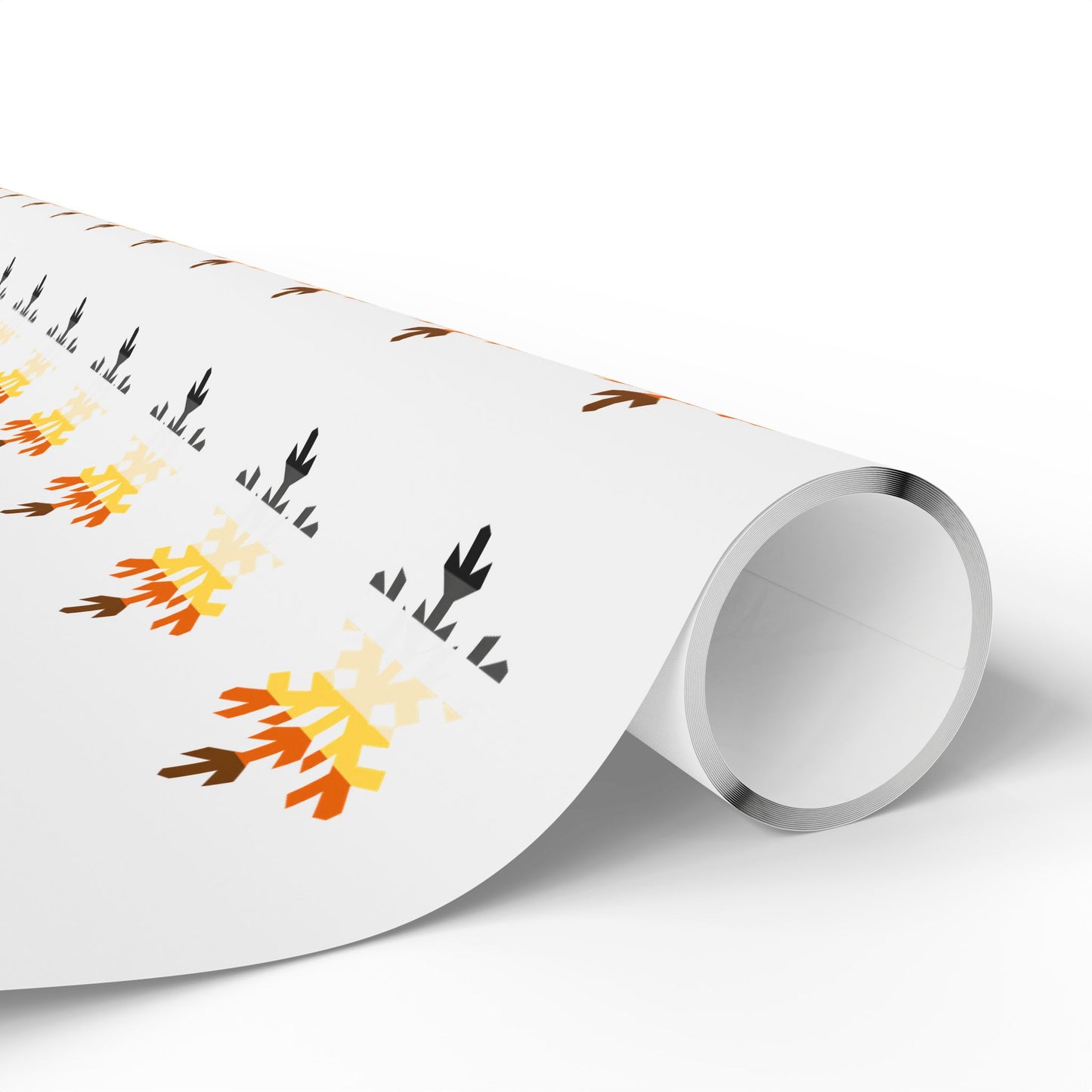 Bear Pride Flag Snowflake Wrapping Paper - Multiple Sizes/Finishes
