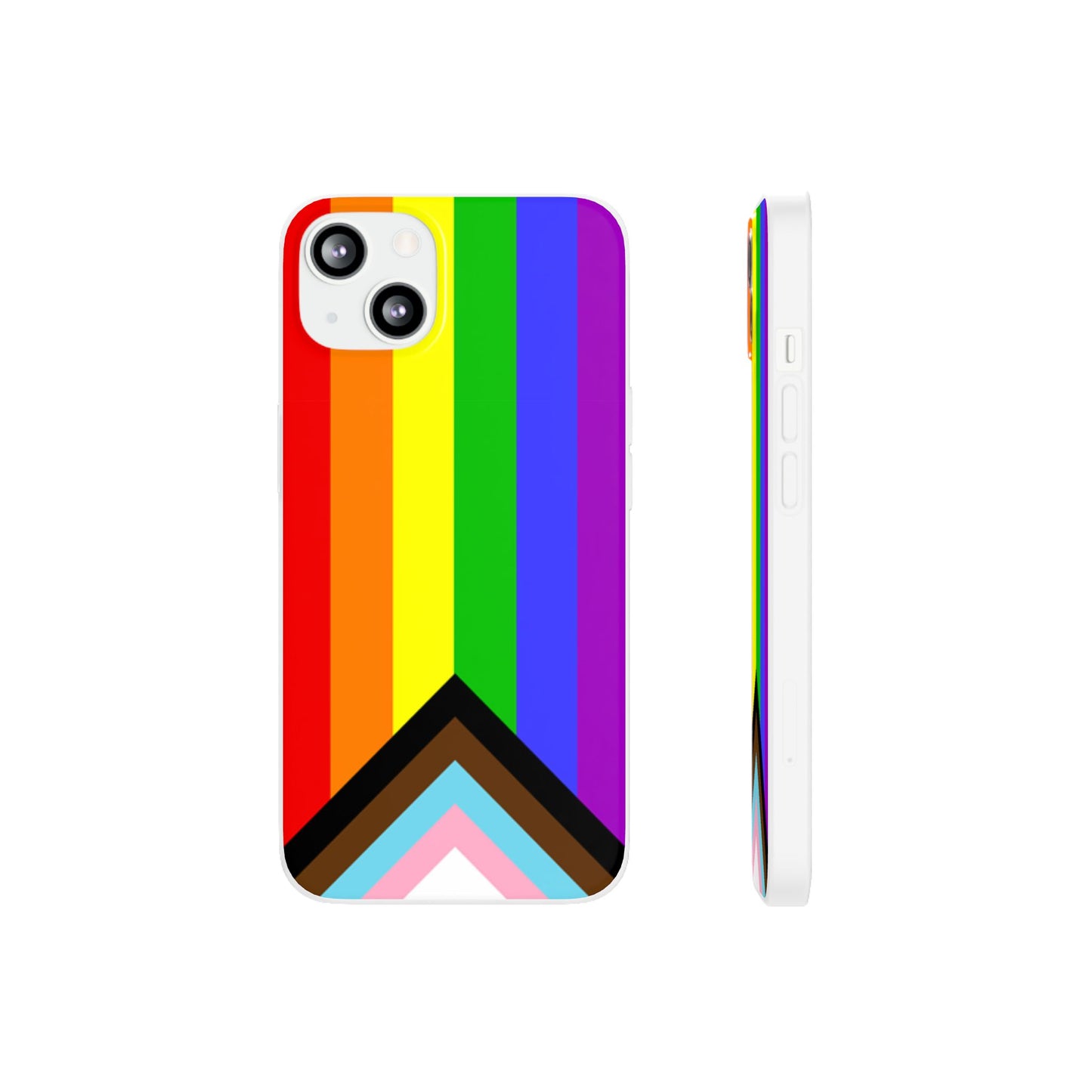 Progress Pride Flag iPhone Flexi Case - Multiple Generations