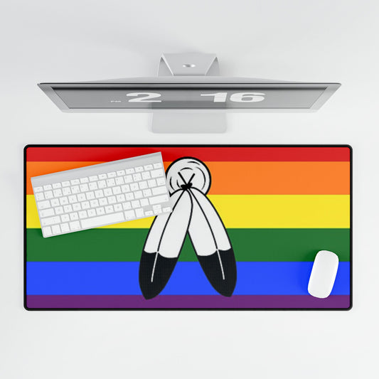 Two Spirit Pride Flag Desk Mat