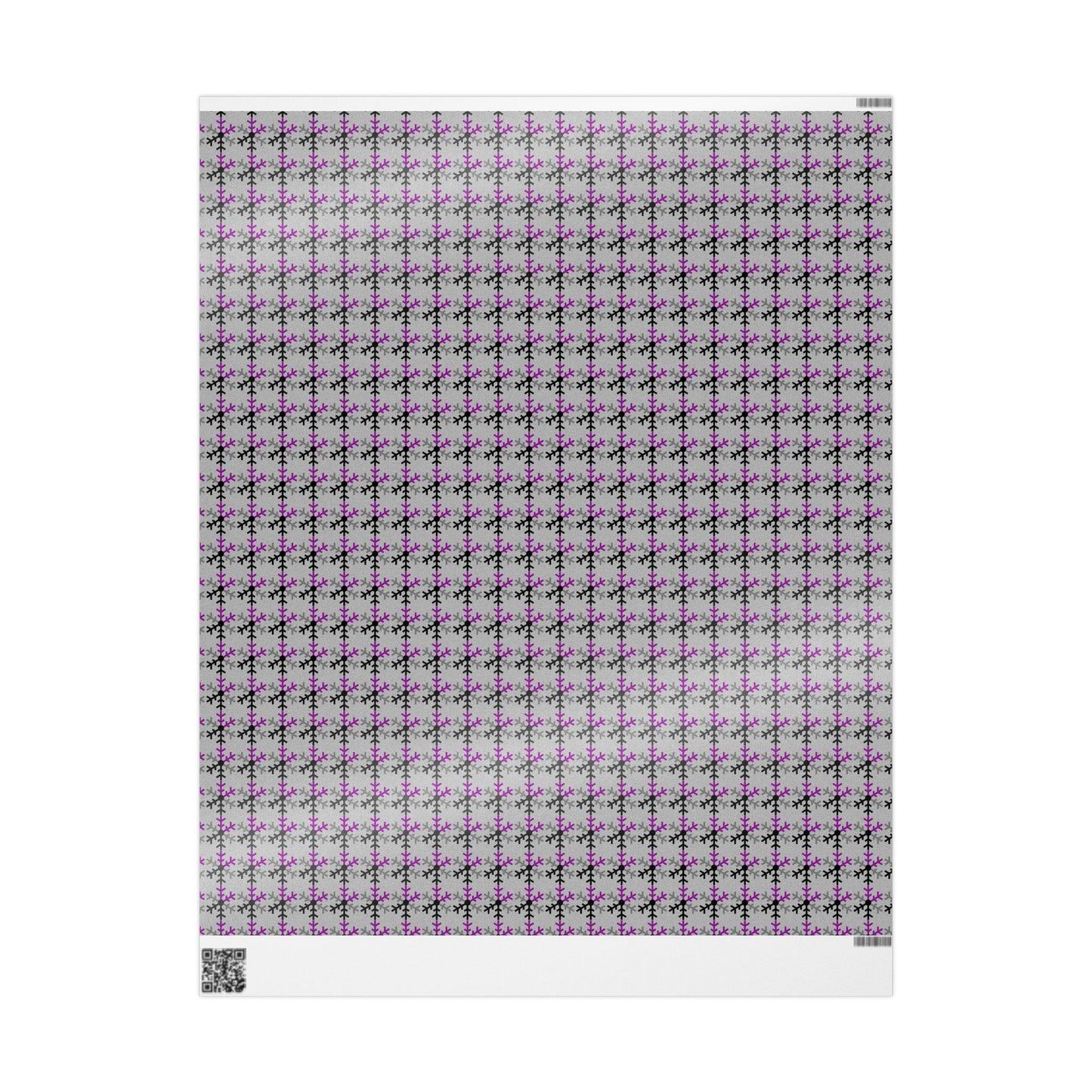 Demisexual Pride Flag Snowflake Wrapping Paper - Multiple Sizes/Finishes