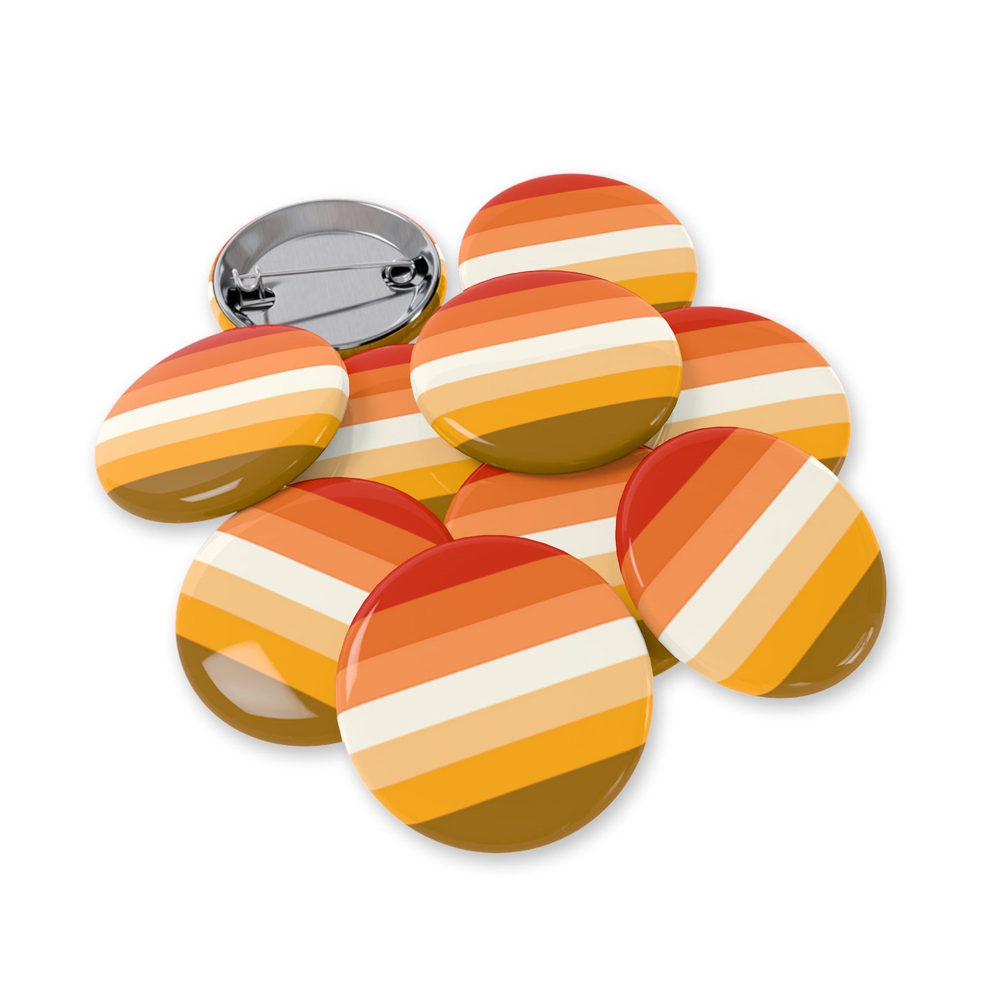Butch Pride Flag (Mod Q) Round Pins - Multiple Sizes