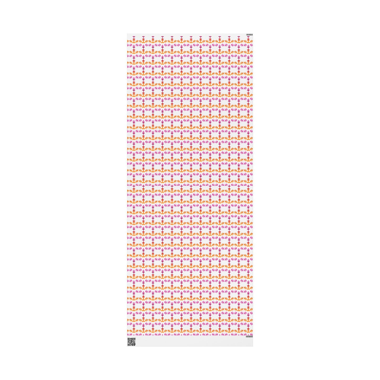 Lesbian Pride Flag Snowflake Wrapping Paper - Multiple Sizes/Finishes