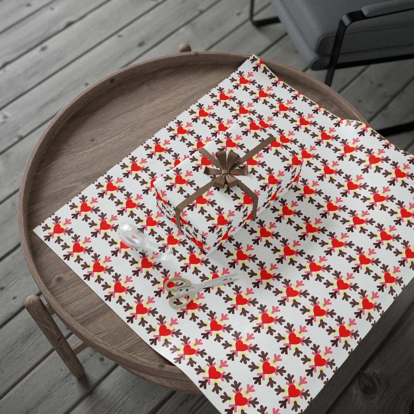 Fat Fetish Pride Flag Snowflake Wrapping Paper - Multiple Sizes/Finishes