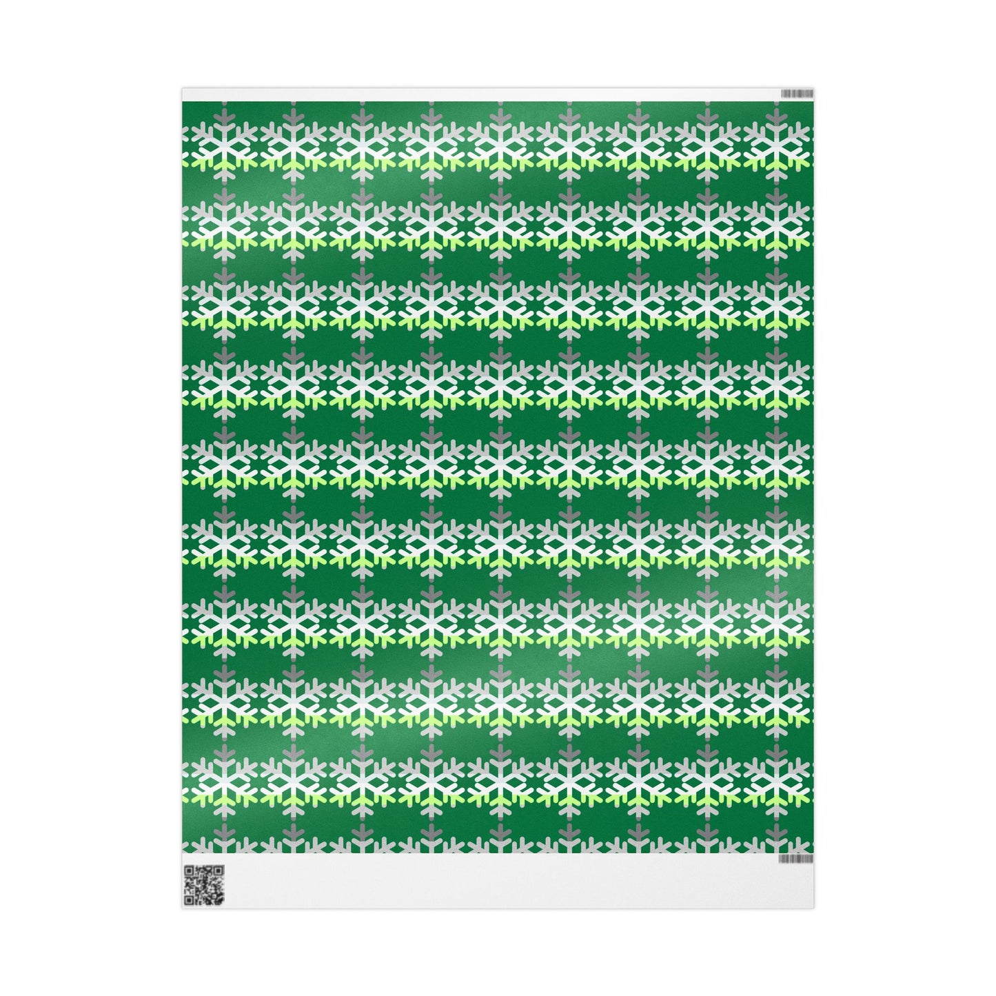 Demiagender Pride Flag Snowflake Wrapping Paper - Multiple Sizes/Finishes
