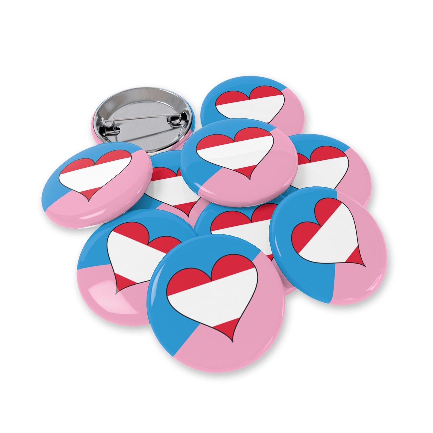 Age Play Fetish Flag Round Pin
