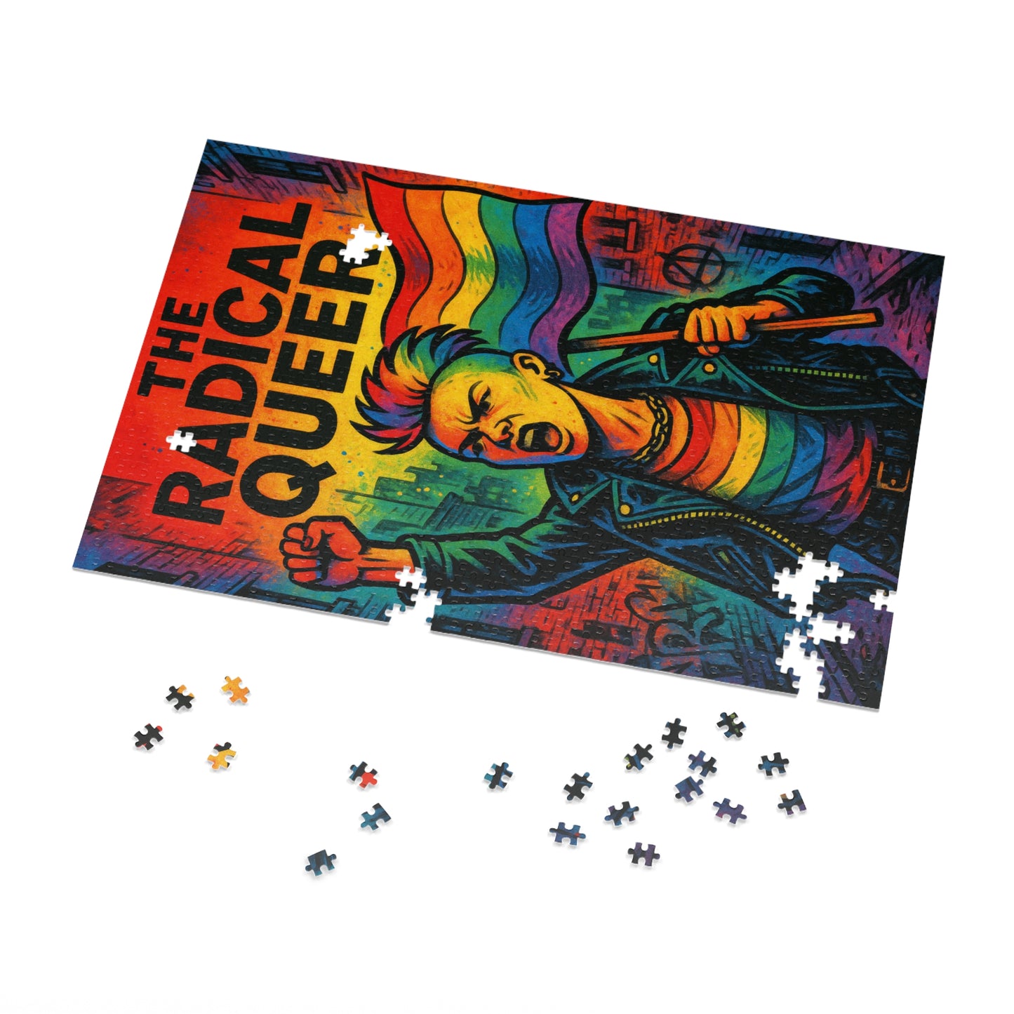The Radical Queer Poster Jigsaw Puzzle with Tin