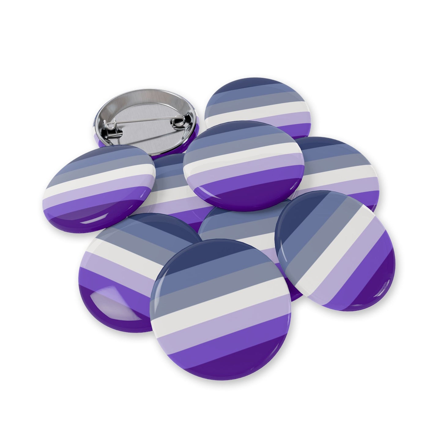 Butch Pride Flag (dorian-rutherford) Round Pins - Multiple Sizes