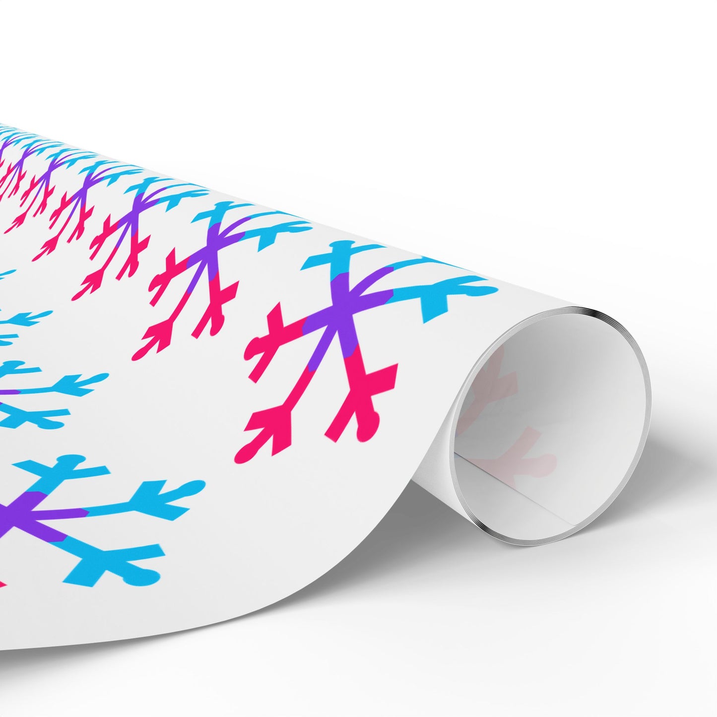 Androgyne Pride Flag Snowflake Wrapping Paper - Multiple Sizes/Finishes