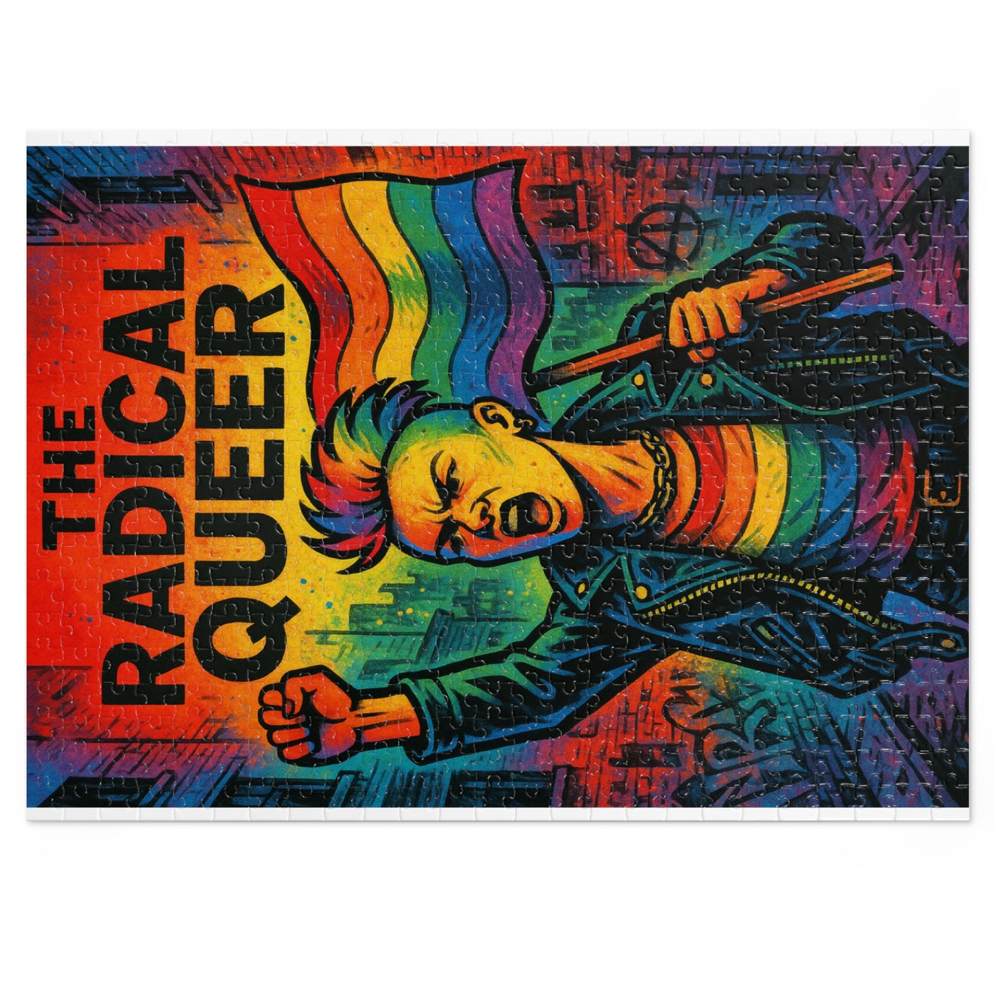The Radical Queer Poster Jigsaw Puzzle with Tin