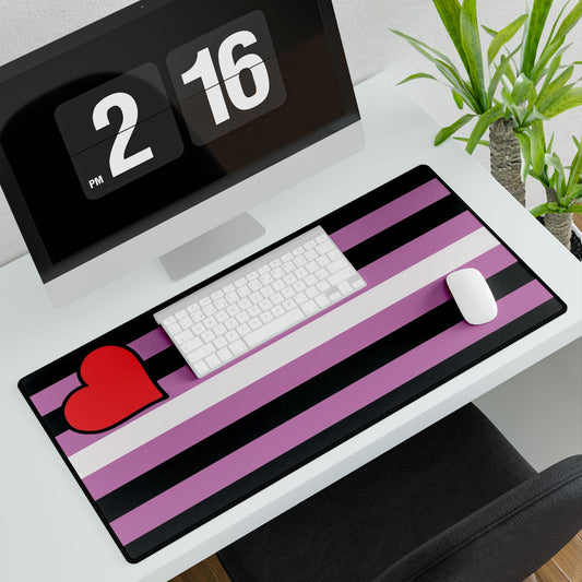 Leather Girl Pride Flag Desk Mat