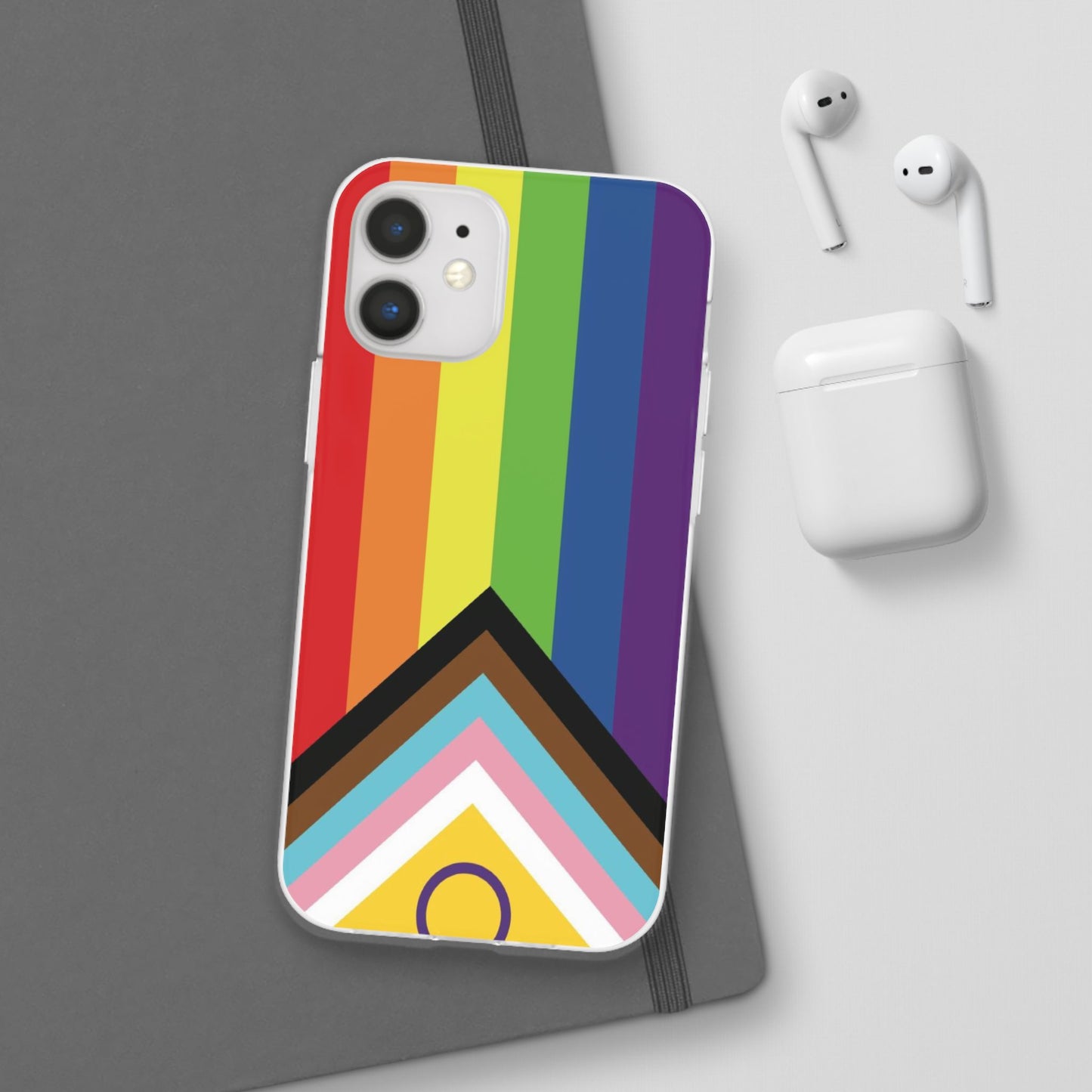 Inclusive Progress Pride Flag iPhone Flexi Case - Multiple Generations