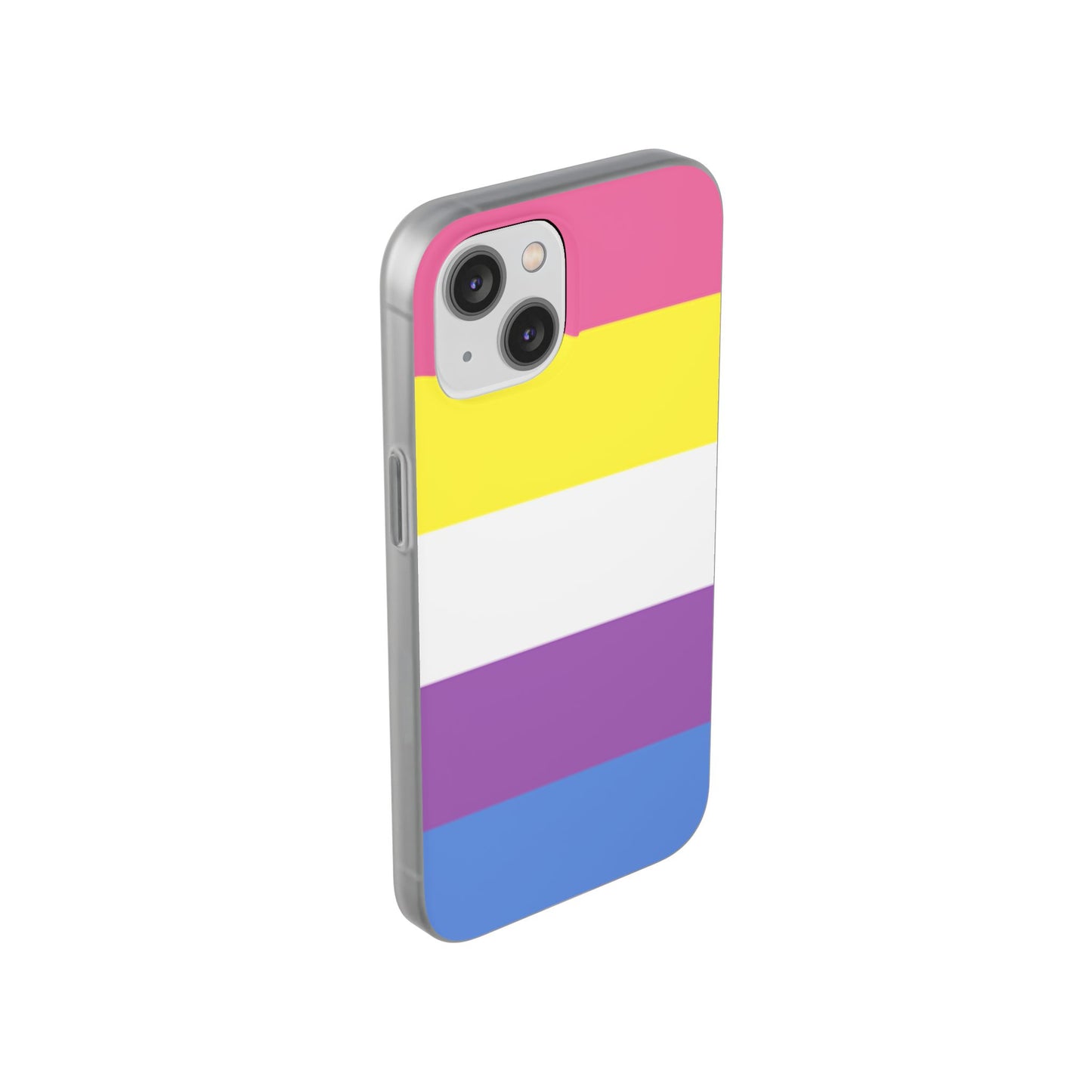 Bigender Pride Flag iPhone Flexi Case - Multiple Generations