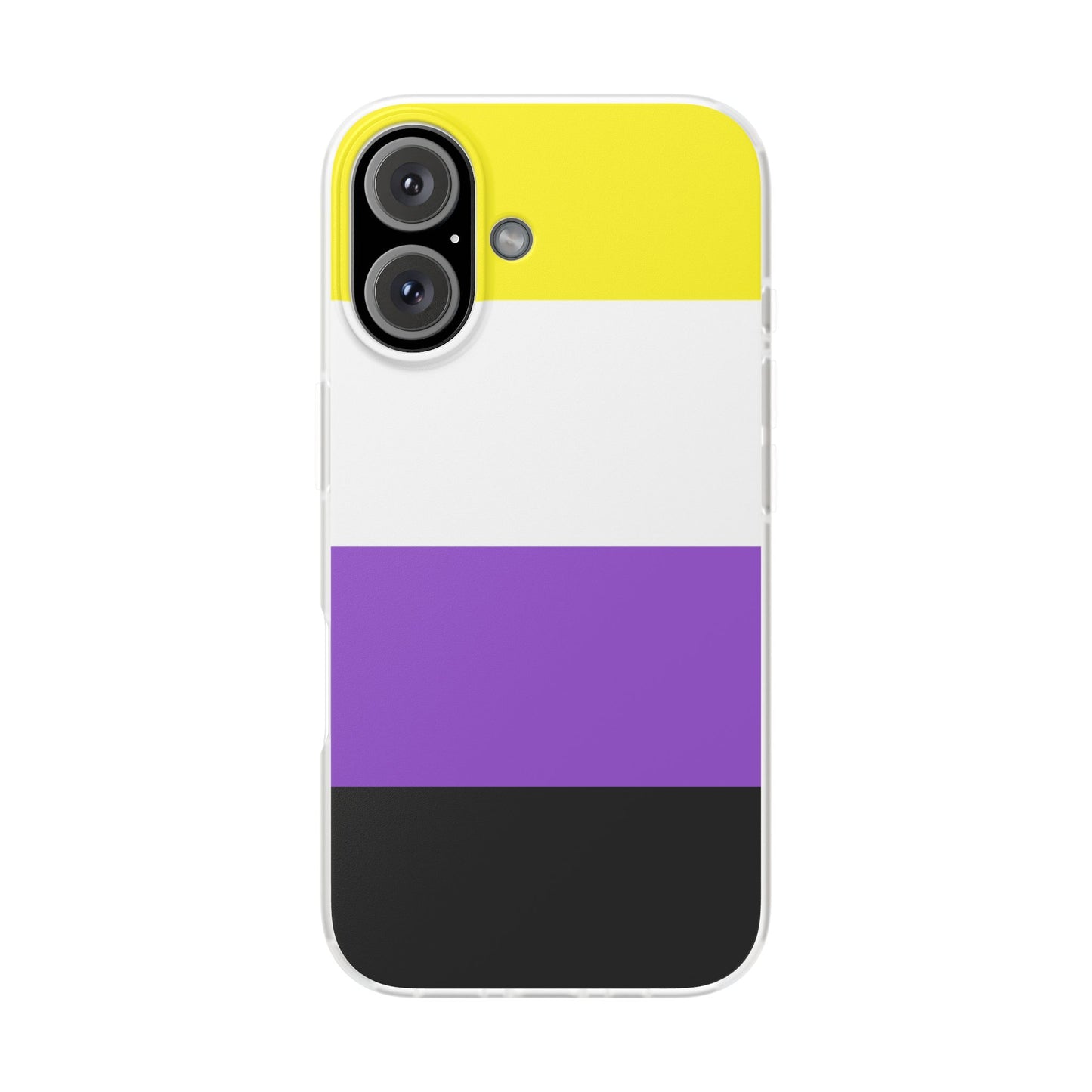 Non-Binary Pride Flag iPhone Flexi Case - Multiple Generations