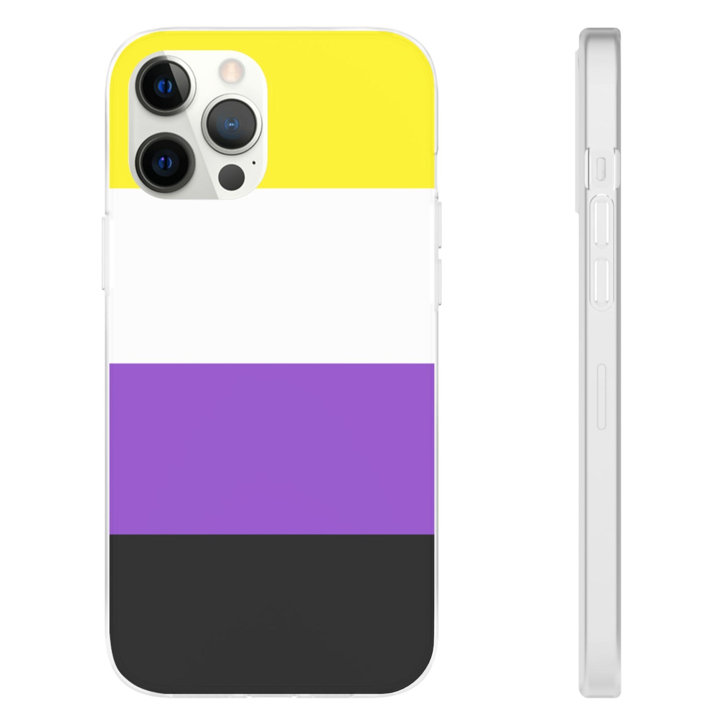 Non-Binary Pride Flag iPhone Flexi Case - Multiple Generations