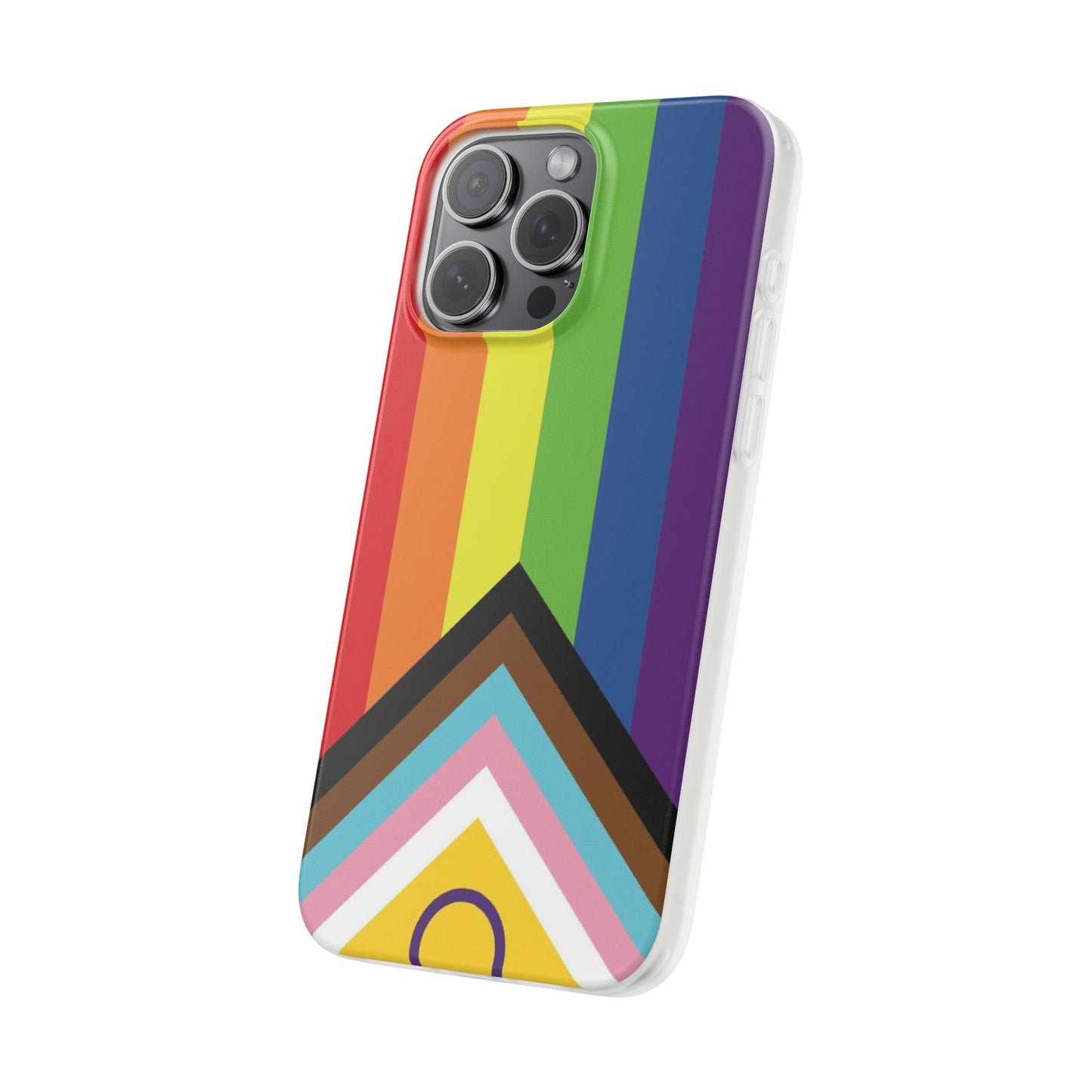 Inclusive Progress Pride Flag iPhone Flexi Case - Multiple Generations