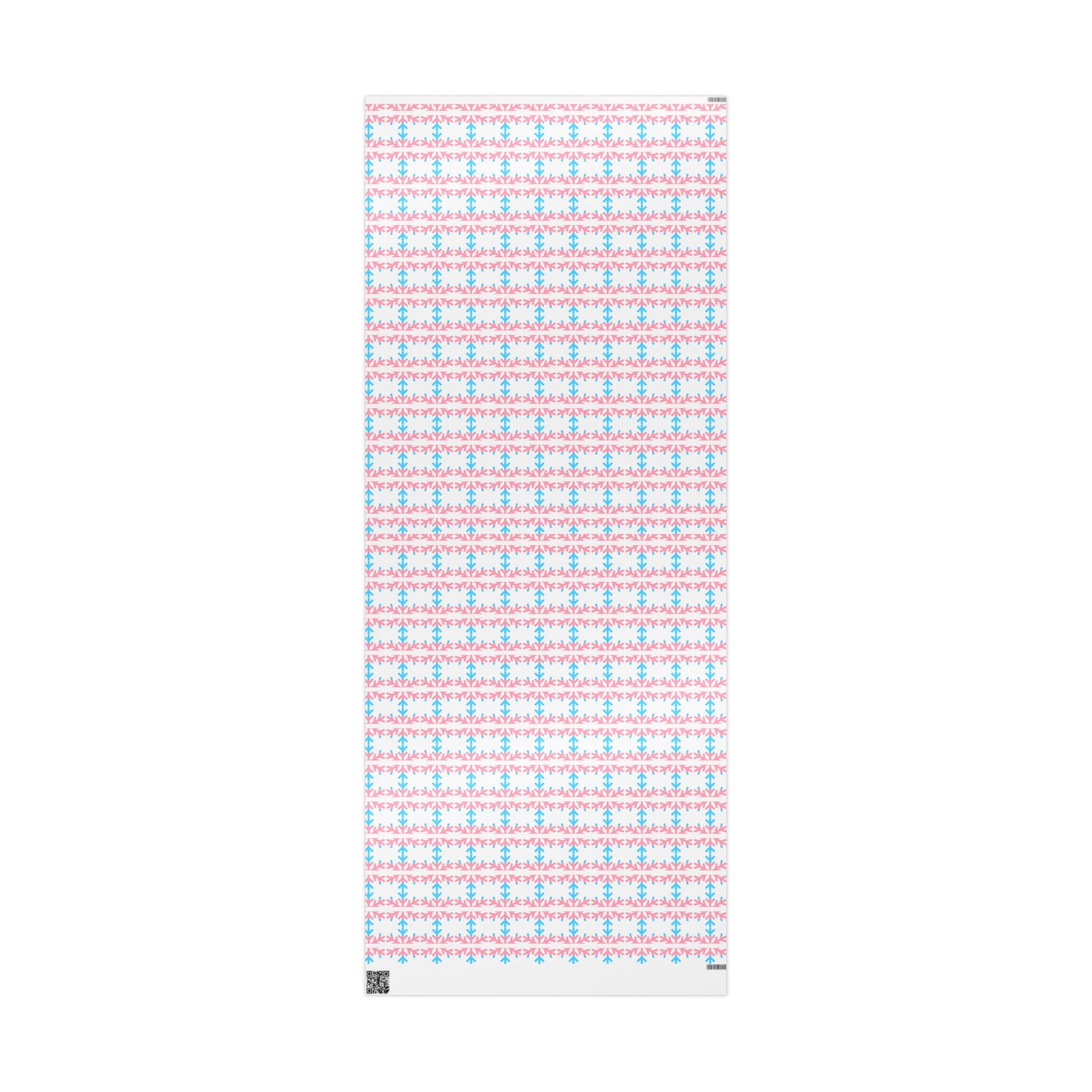 Transgender Pride Flag Snowflake Wrapping Paper - Multiple Sizes/Finishes