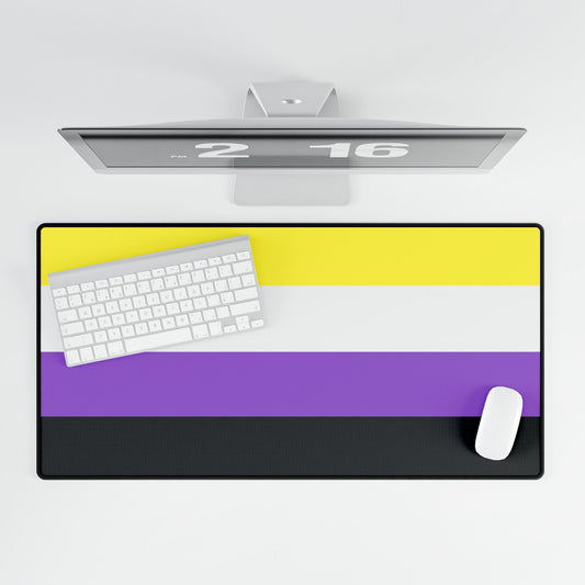 Non-Binary Pride Flag Desk Mat