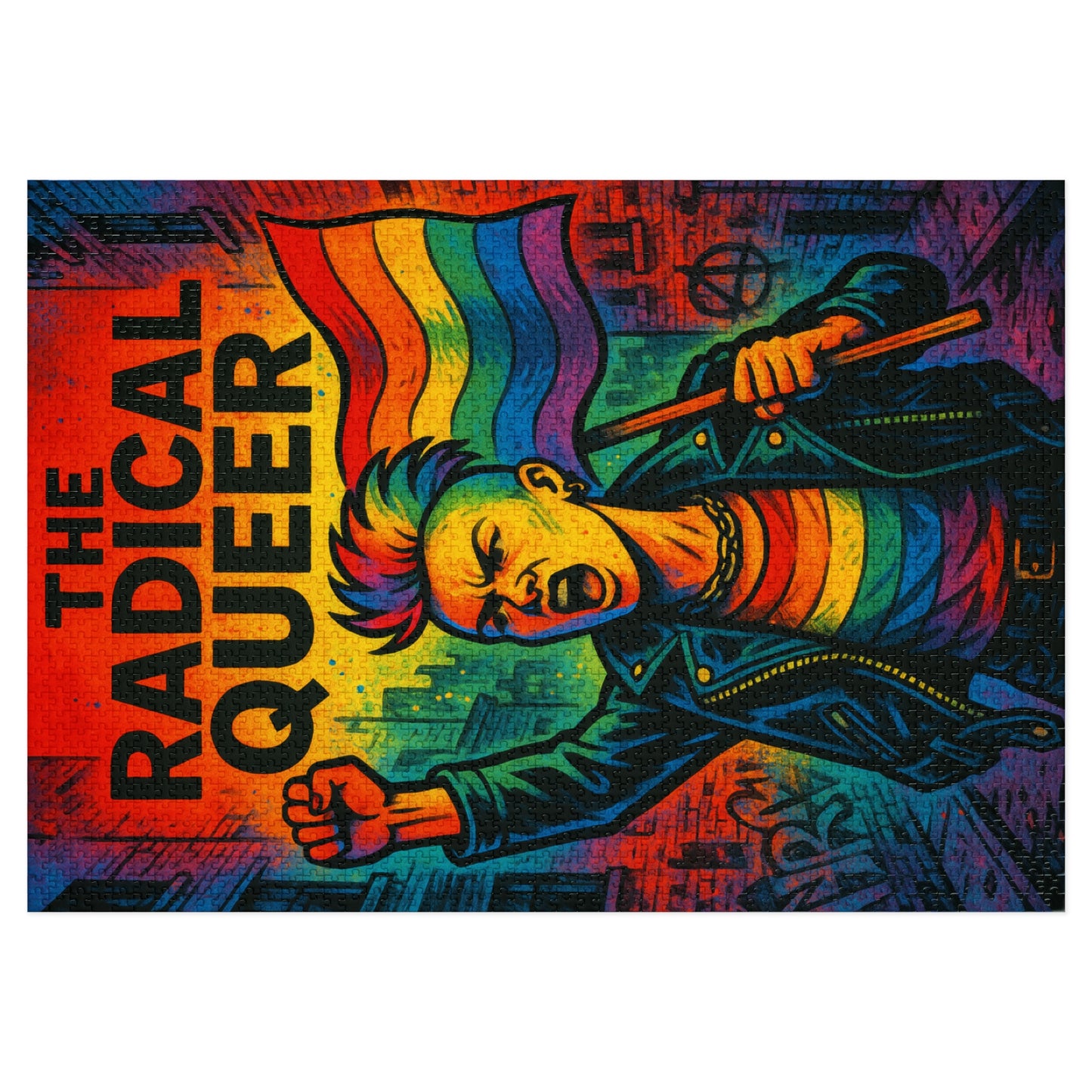 The Radical Queer Poster Jigsaw Puzzle with Tin