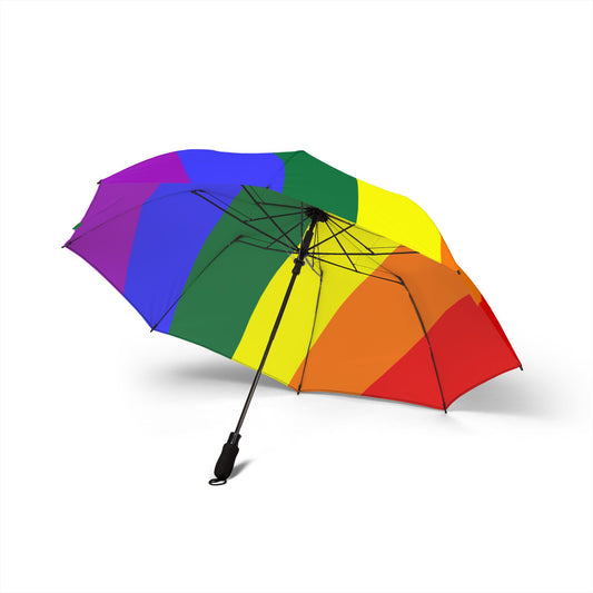 Rainbow Pride Flag Semi-Automatic Foldable Umbrella