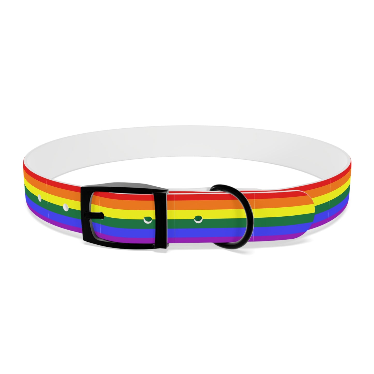 QPOC Pride Flag Dog Collar