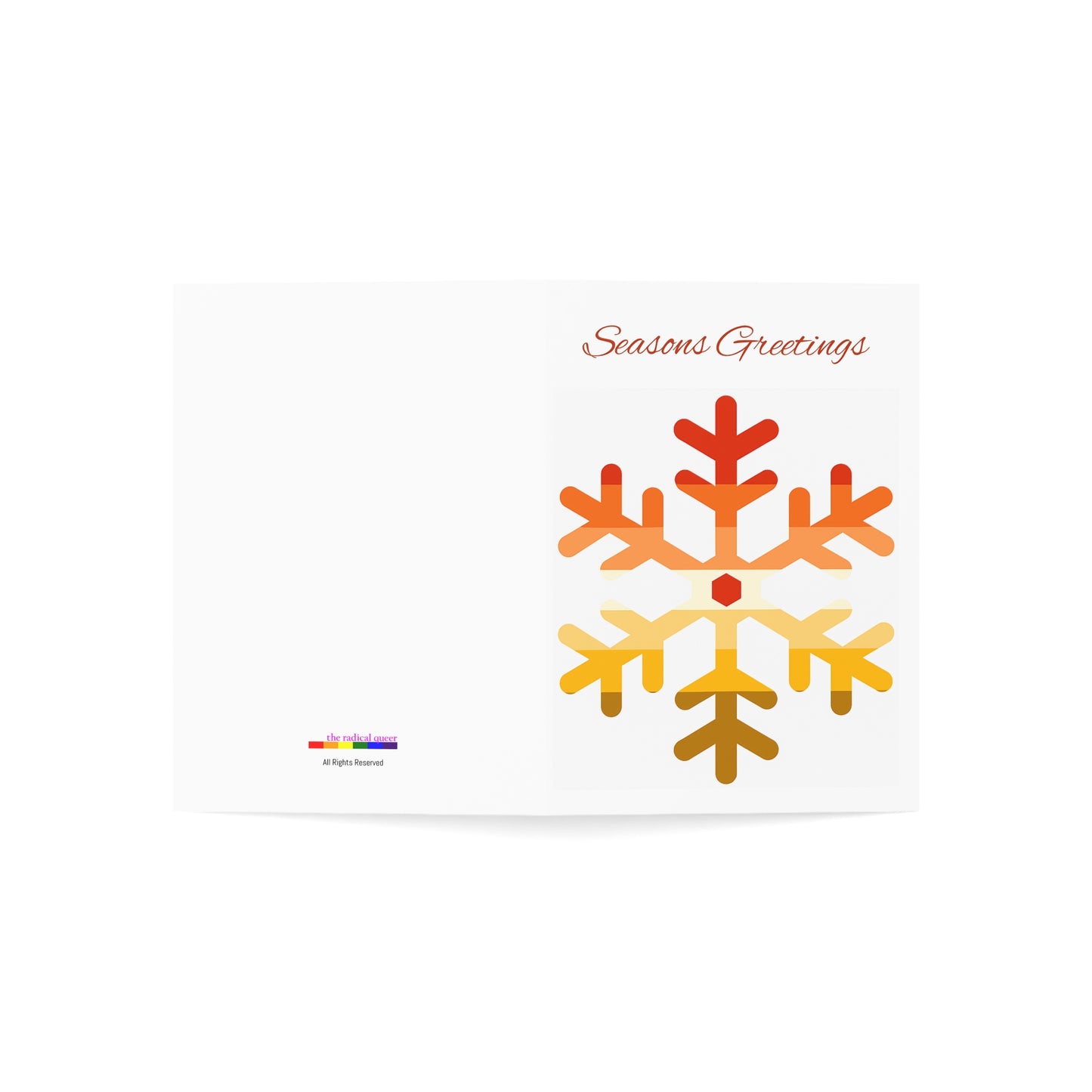 Butch Pride Flag (Mod Q) Snowflake Greeting Cards