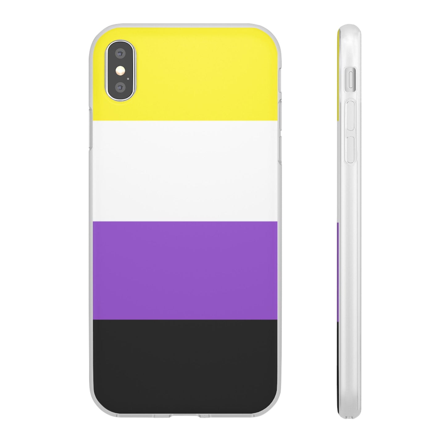 Non-Binary Pride Flag iPhone Flexi Case - Multiple Generations