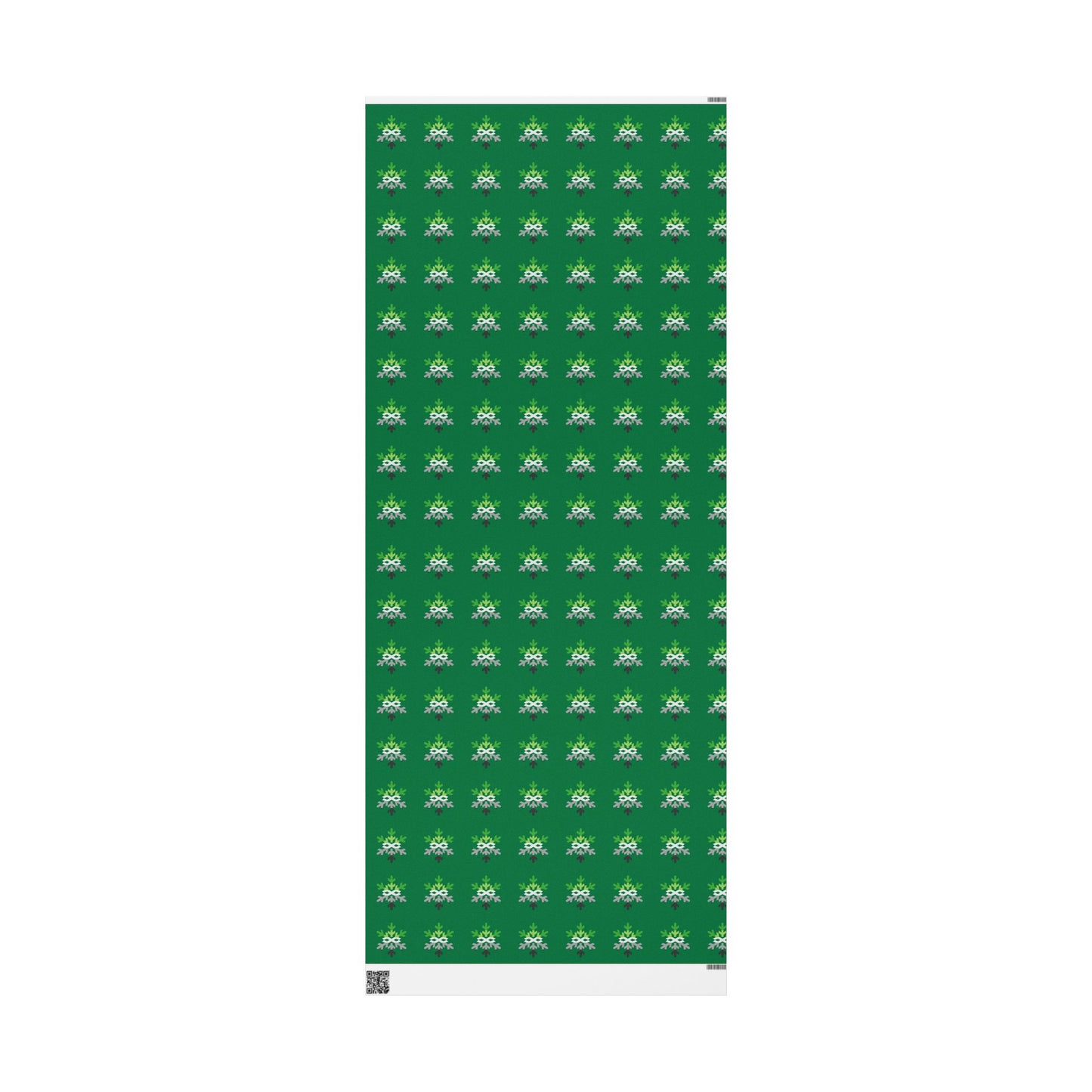 Aromantic Pride Flag Snowflake Wrapping Paper - Multiple Sizes/Finishes