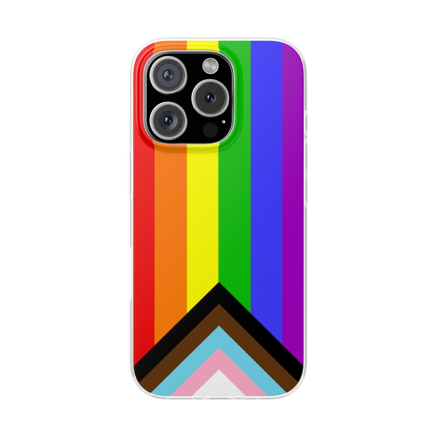 Progress Pride Flag iPhone Flexi Case - Multiple Generations