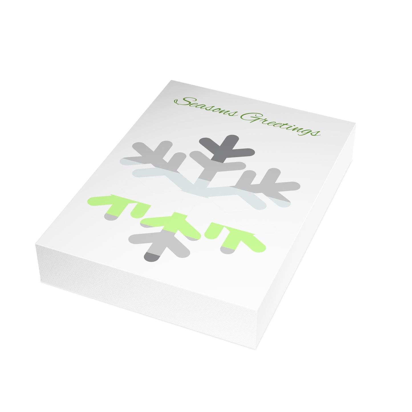 Demiagender Pride Flag Snowflake Greeting Cards