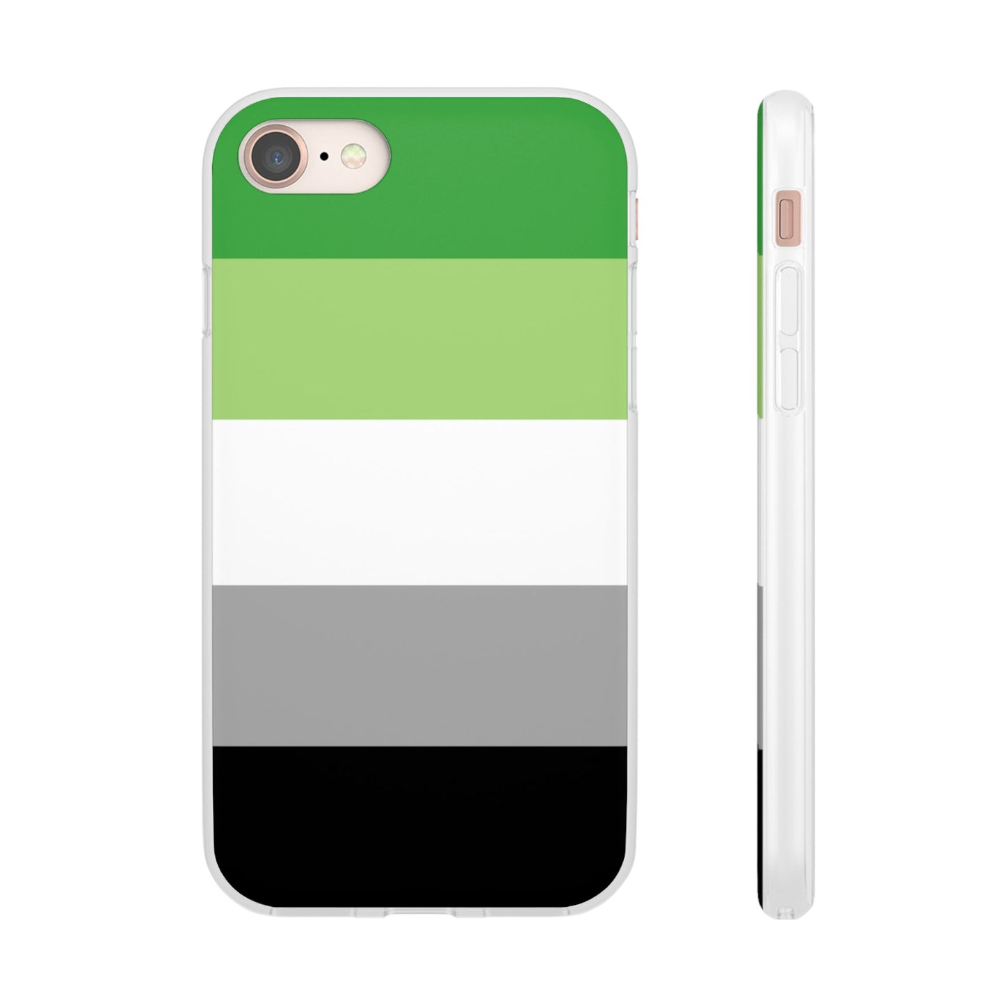 Aromantic Pride Flag iPhone Flexi Case - Multiple Generations