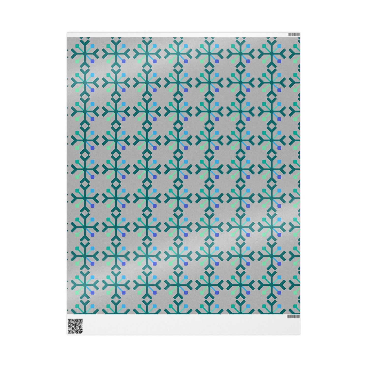 MLM Pride Flag Snowflake Wrapping Paper - Multiple Sizes/Finishes