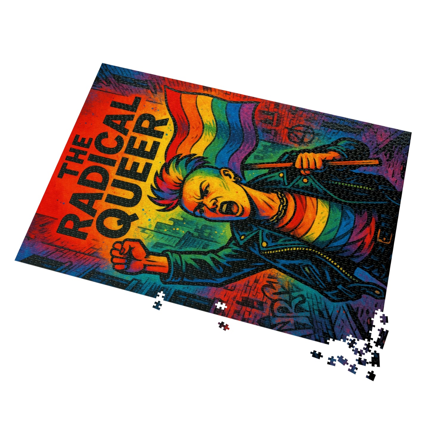 The Radical Queer Poster Jigsaw Puzzle with Tin