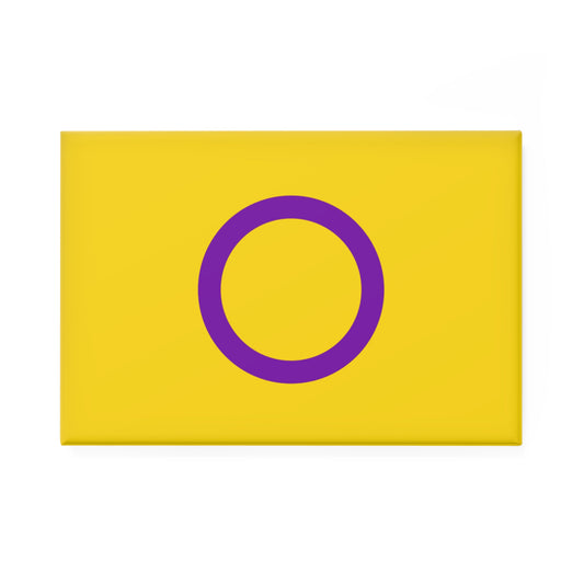 Intersex Pride Flag Rectangle Magnet