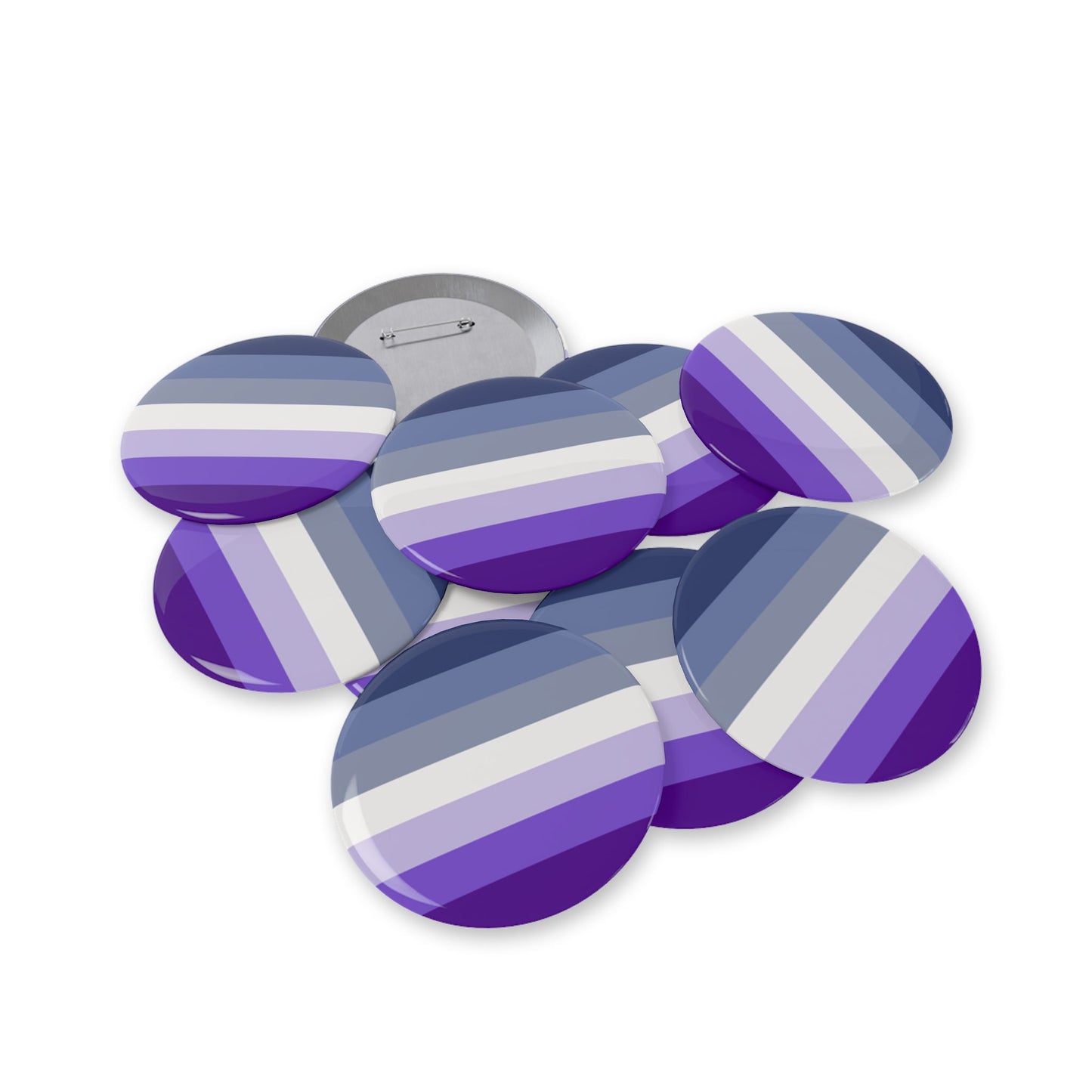 Butch Pride Flag (dorian-rutherford) Round Pins - Multiple Sizes