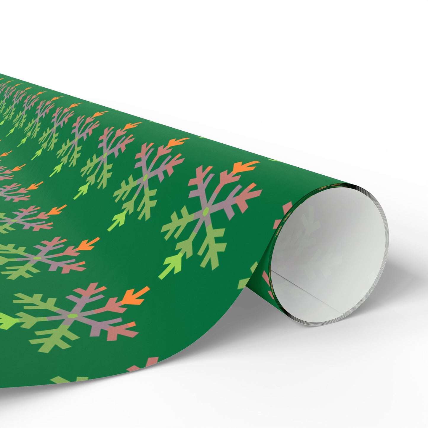 Aliagender Pride Flag Snowflake Wrapping Paper - Multiple Sizes/Finishes