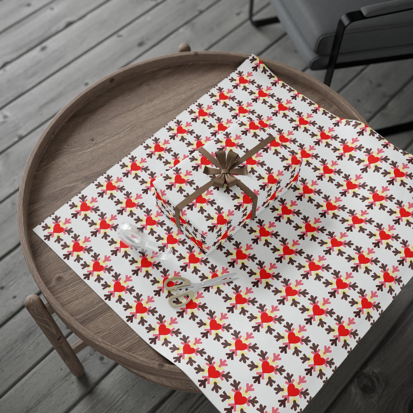 Fat Fetish Pride Flag Snowflake Wrapping Paper - Multiple Sizes/Finishes