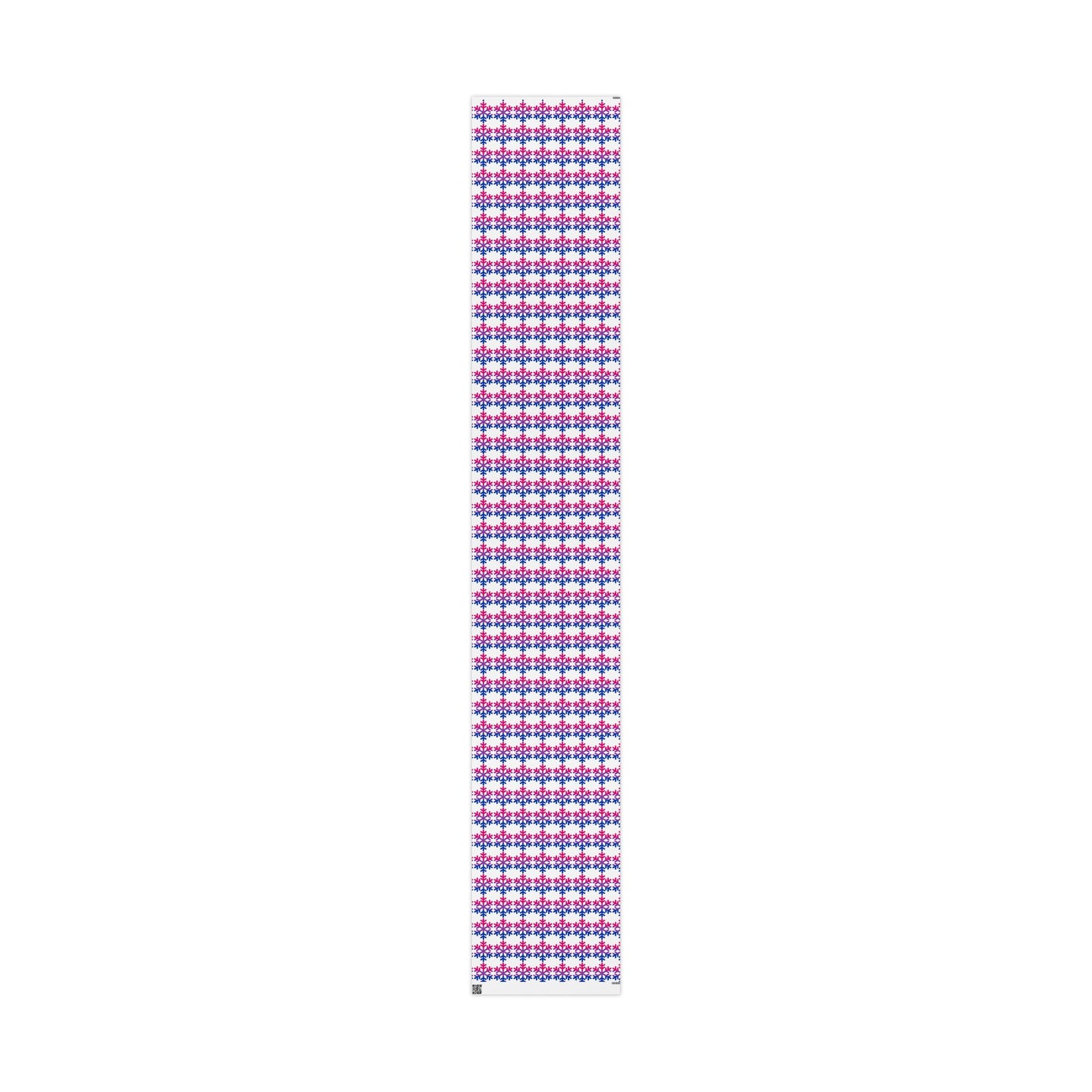Bisexual Pride Flag Snowflake Wrapping Paper - Multiple Sizes/Finishes