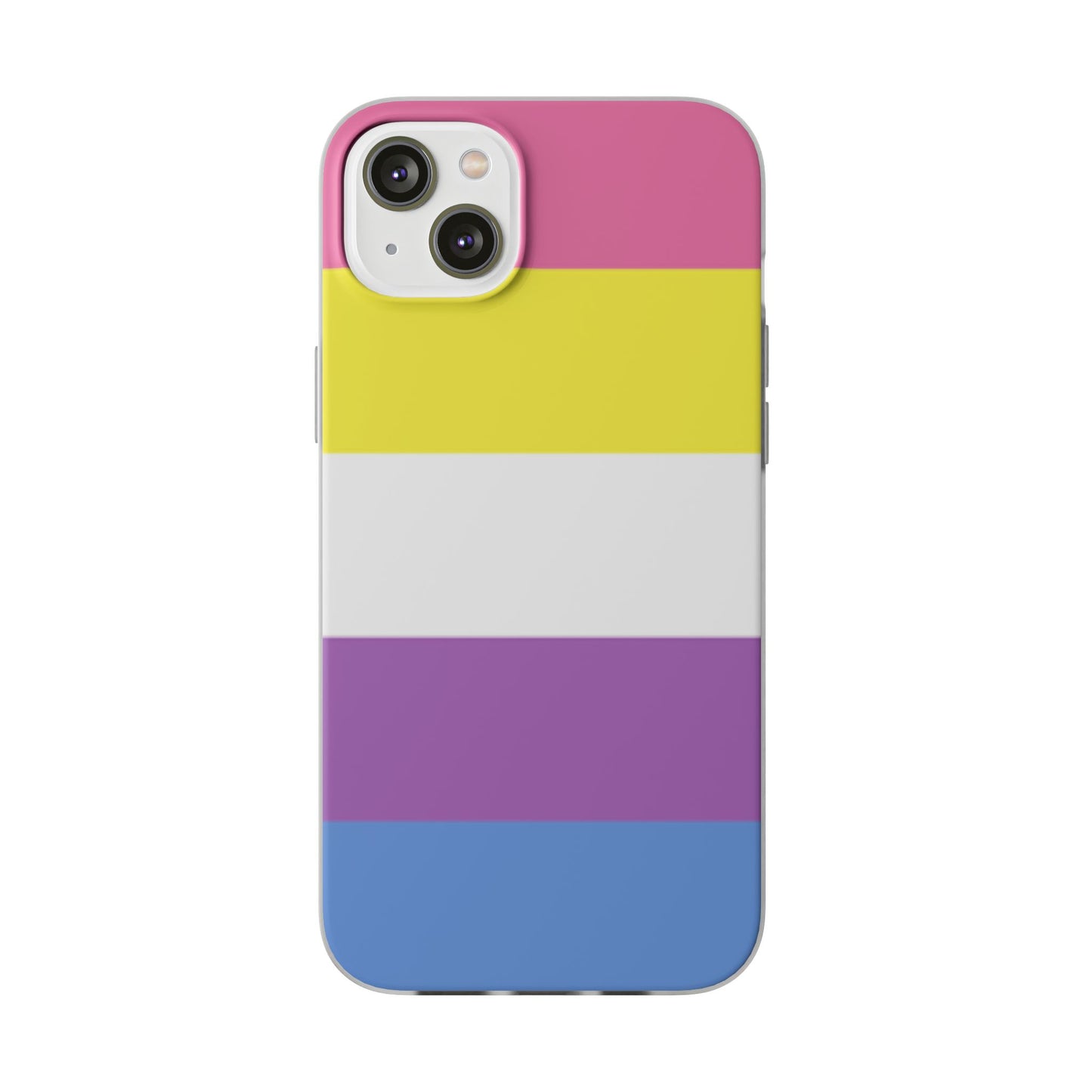 Bigender Pride Flag iPhone Flexi Case - Multiple Generations
