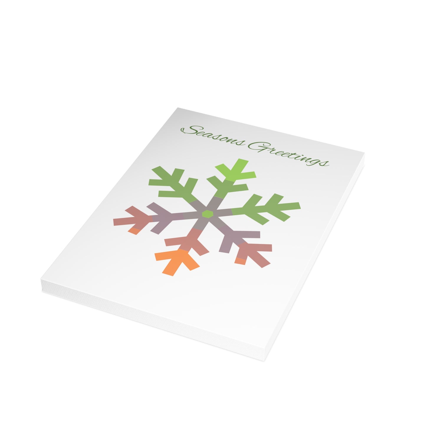 Aliagender Pride Flag Snowflake Greeting Cards