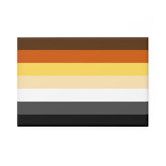 Bear Pride Flag Rectangle Magnet