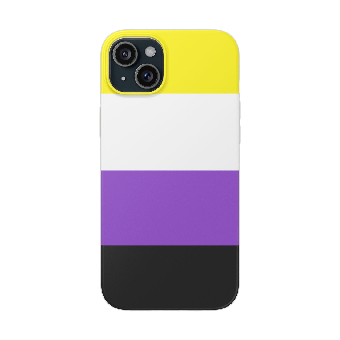 Non-Binary Pride Flag iPhone Flexi Case - Multiple Generations