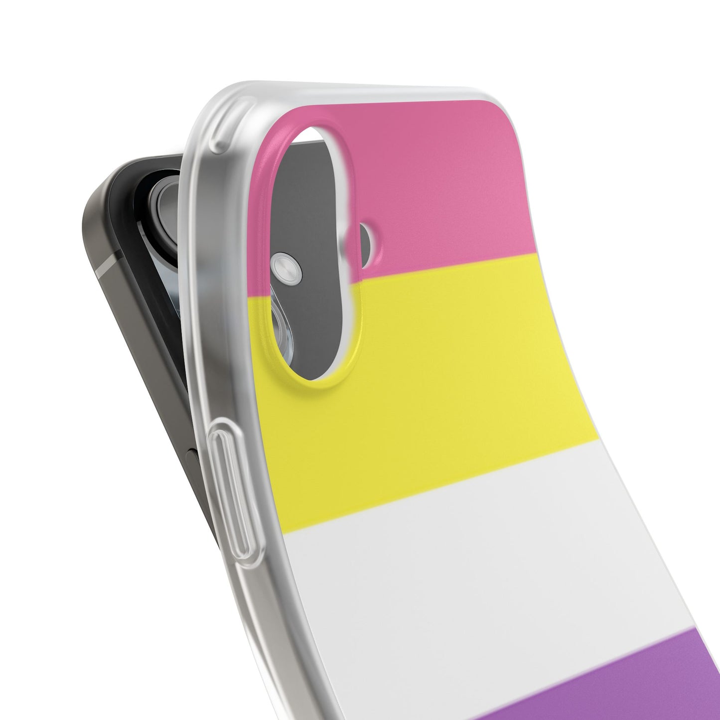 Bigender Pride Flag iPhone Flexi Case - Multiple Generations
