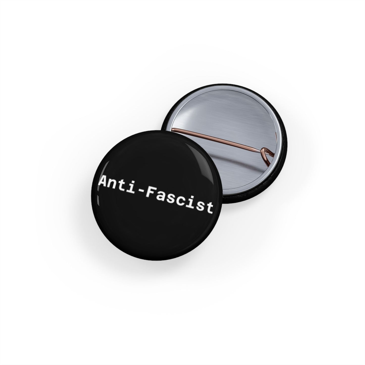 Anti-Fascist Round Pins - Multiple Sizes