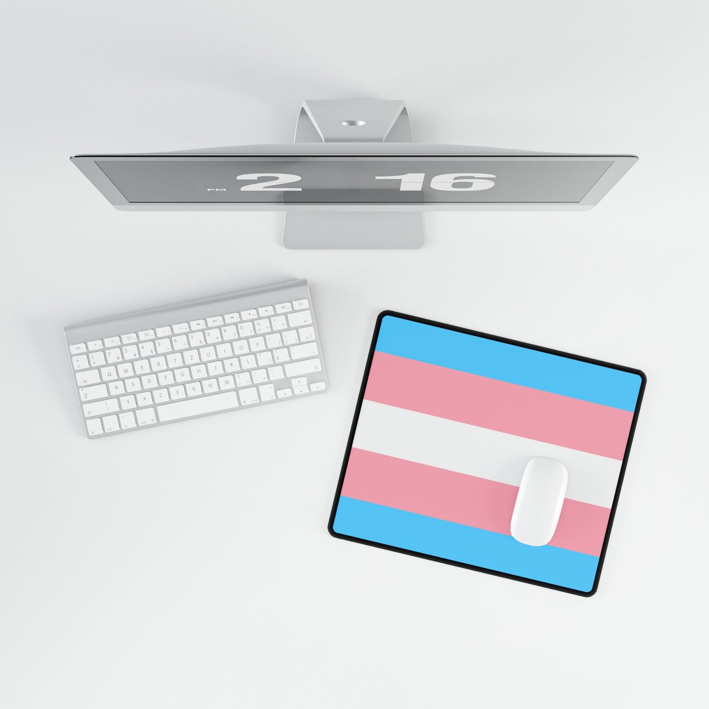 Transgender Pride Flag Desk Mat
