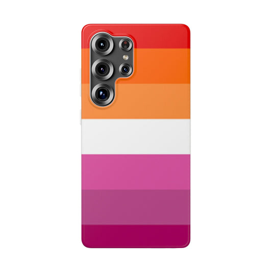 Lesbian Pride Flag Samsung Flexi Case - Multiple Generations
