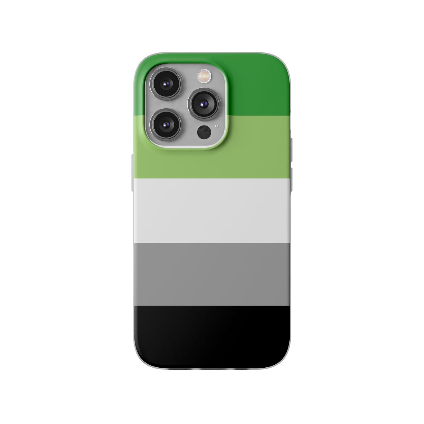 Aromantic Pride Flag iPhone Flexi Case - Multiple Generations