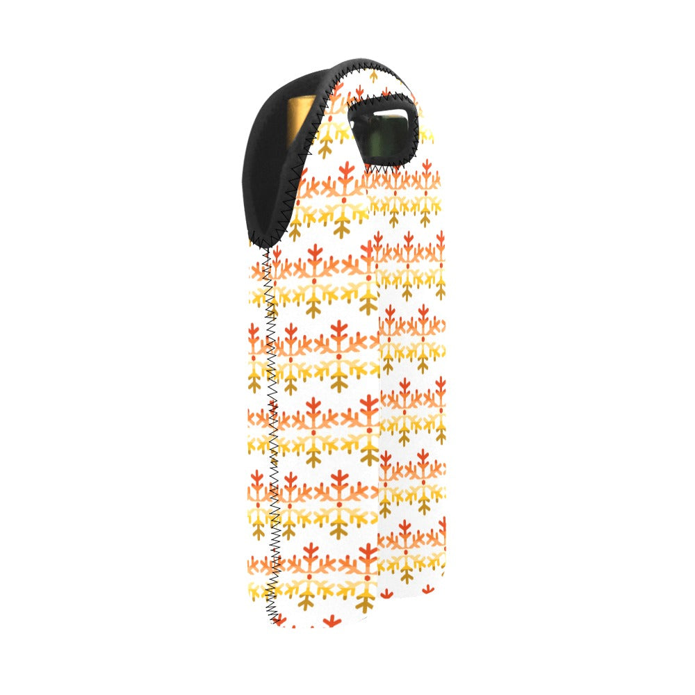 Butch Pride Flag (Mod Q) Snowflake 2-Bottle Neoprene Wine Bag