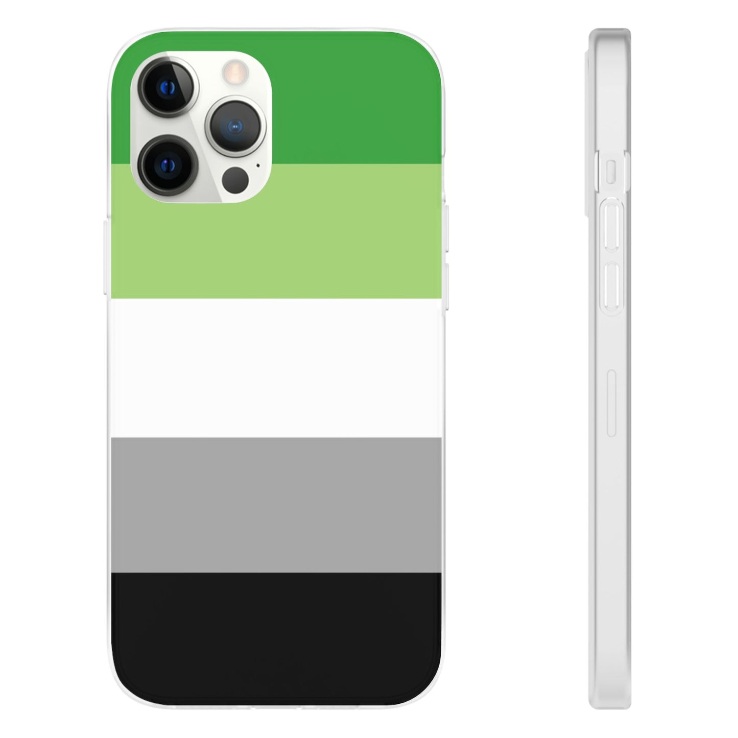 Aromantic Pride Flag iPhone Flexi Case - Multiple Generations
