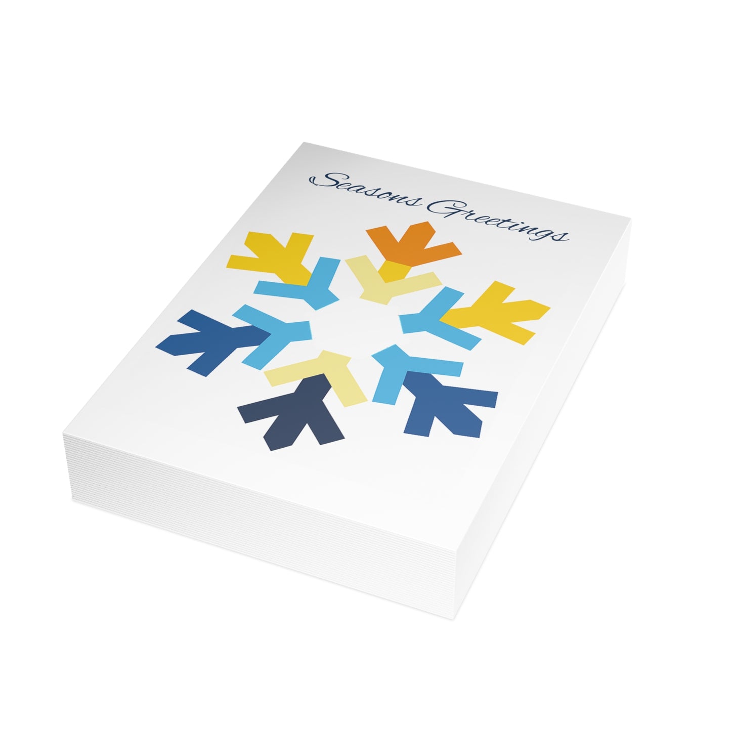 Aroace Pride Flag Snowflake Greeting Cards